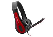 Canyon HSC-1 Auriculares Gaming Negro/Rojo