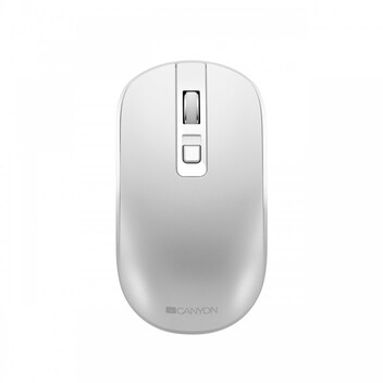 Canyon MW-18 Ratón Óptico Inalámbrico Recargable 1600 DPI Blanco Perla