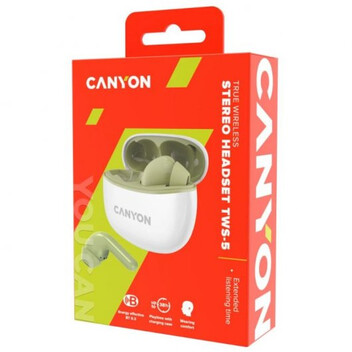 Canyon TWS-5 Auriculares Estéreo Inalámbricos Verde Canyon TWS-5 Auriculares Estéreo Inalámbricos Verde