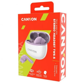 Canyon TWS-5 Auriculares Estéreo Inalámbricos Púrpura Canyon TWS-5 Auriculares Estéreo Inalámbricos Púrpura