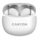 Canyon TWS-5 Auriculares Estéreo Inalámbricos Blancos