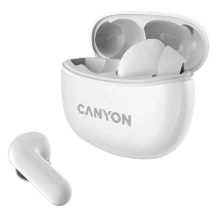 Canyon TWS-5 Auriculares Estéreo Inalámbricos Blancos