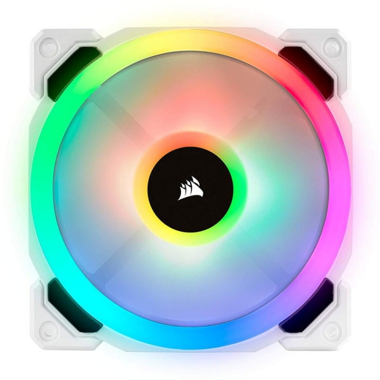 Corsair LL120 RGB Pack 3 Ventiladores 120mm con Lightning Node Pro Blanco