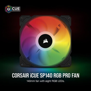 Corsair iCUE SP140 RGB PRO Double Fan Kit 140mm + Lighting Node Core Corsair iCUE SP140 RGB PRO Double Fan Kit 140mm + Lighting Node Core