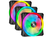 Corsair iCUE QL120 RGB Pack de Tres Ventiladores con Lighting Node CORE