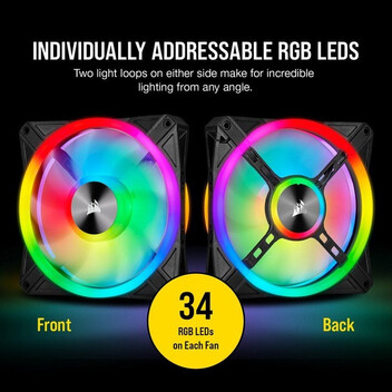 Corsair iCUE QL140 RGB PWM Single Pack Negro 140 mm