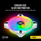 Corsair iCUE QL120 RGB PWM Single Pack Blanco 120mm