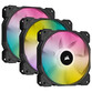 Corsair iCUE SP120 RGB ELITE Performance 120 mm PWM Triple Fan Kit con iCUE Lighting Node CORE Corsair iCUE SP120 RGB ELITE Performance 120 mm PWM Triple Fan Kit con iCUE Lighting Node CORE