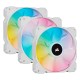 Corsair iCUE SP120 White RGB ELITE LED AirGuide Lighting Node CORE (Triple Pack) 120mm