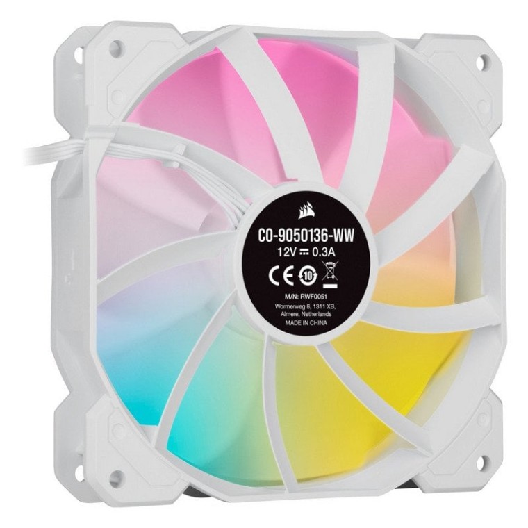 Corsair iCUE SP120 White RGB ELITE LED AirGuide Lighting Node CORE (Triple Pack) 120mm