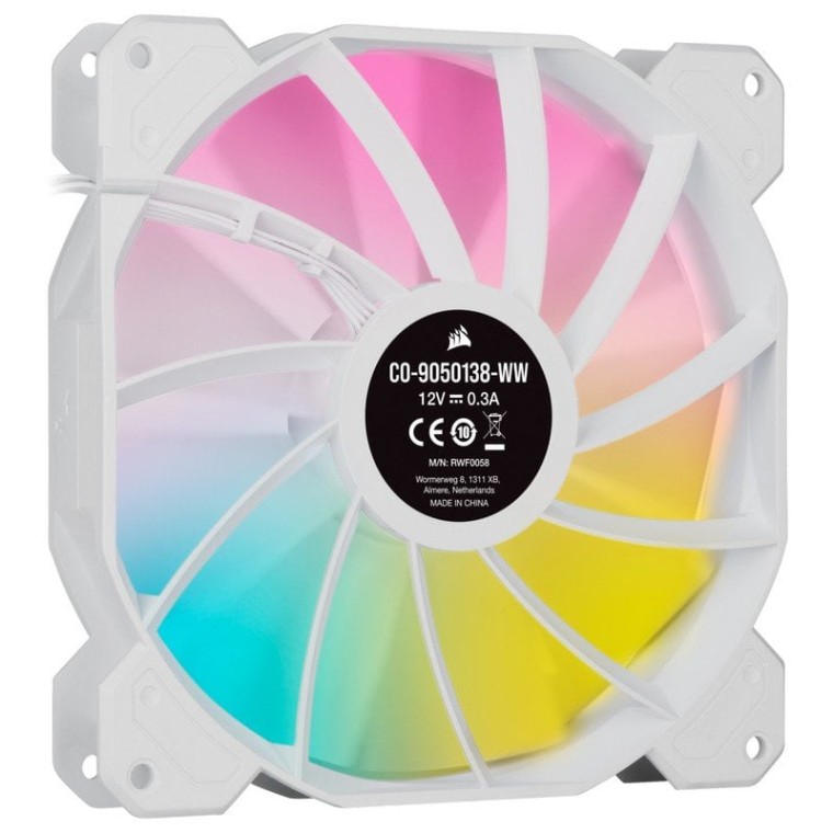 Corsair iCUE SP140 RGB ELITE Performance 140mm Blanco