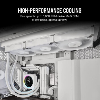 Corsair AF140 Elite 140 mm PWM Ventilador con Rodamiento Dinámico Líquido 140mm Blanco