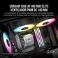 Corsair iCUE AF140 RGB ELITE Ventilador PWM de 140 mm Negro Corsair iCUE AF140 RGB ELITE Ventilador PWM de 140 mm Negro