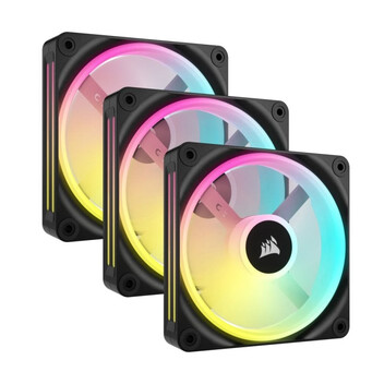 Corsair ICUE Link QX120 RGB 3x Kit de Expansión de Ventilador PWM 120mm Corsair ICUE Link QX120 RGB 3x Kit de Expansión de Ventilador PWM 120mm