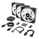 Corsair ICUE Link QX120 RGB 3x Kit de Expansión de Ventilador PWM 120mm