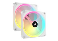 Corsair ICUE Link QX140 RGB 2x Kit de Expansión de Ventilador PWM 140mm Blanco