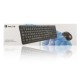 NGS Cocoa Kit Teclado Multimedia Qwerty Español + Ratón 1000 DPI USB Negro