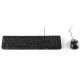 NGS Cocoa Kit Teclado Multimedia Qwerty Portugués + Ratón 1000 DPI USB Negro