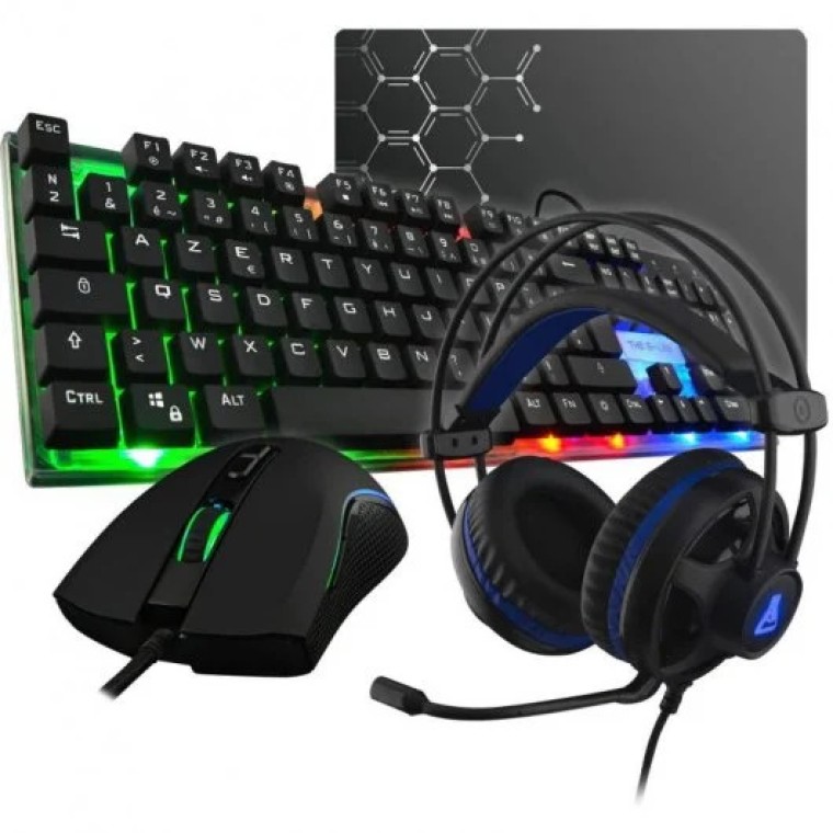 The G-Lab Combo Gallium Pack Gaming Teclado + Auriculares + Ratón + Alfombrilla