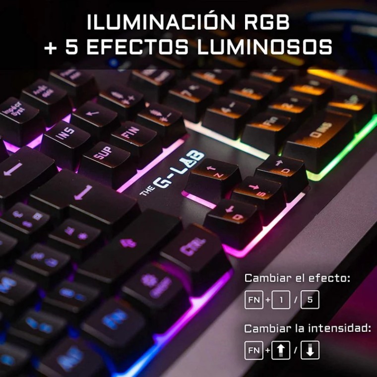 The G-Lab Tungsten Combo Gaming Teclado + Ratón Inalámbricos