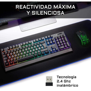 The G-Lab Tungsten Combo Gaming Teclado + Ratón Inalámbricos The G-Lab Tungsten Combo Gaming Teclado + Ratón Inalámbricos