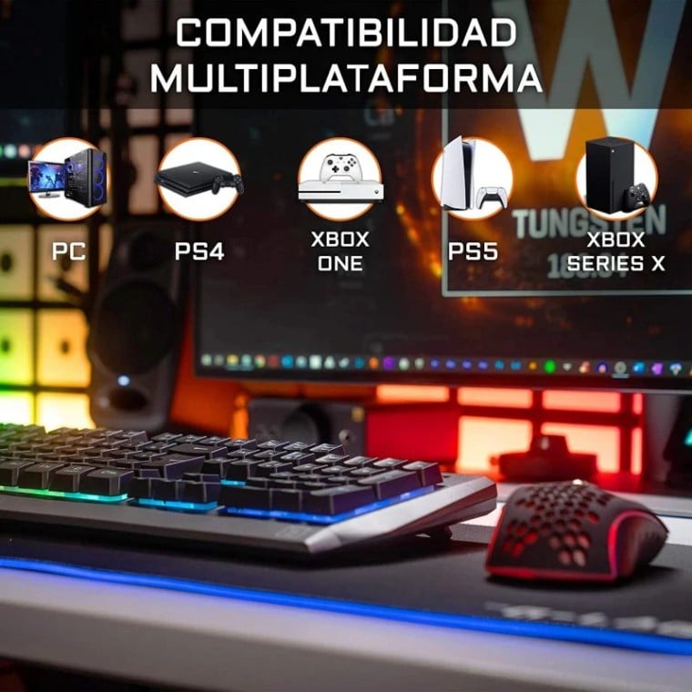 The G-Lab Tungsten Combo Gaming Teclado + Ratón Inalámbricos