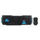 3Go Drile H2 Pack Teclado + Ratón + Auriculares Negros