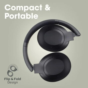 Promate Concord Auriculares Inalámbricos Plegables con Cancelación de Ruido Activa Bluetooth 5.3 Neg Promate Concord Auriculares Inalámbricos Plegables con Cancelación de Ruido Activa Bluetooth 5.3 Neg