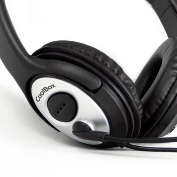 CoolBox CoolChat 3.5 Auriculares con Micrófono Negro/Plata