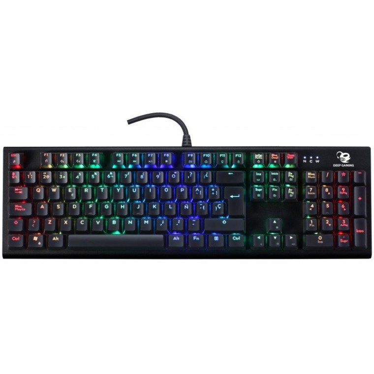 Coolbox DeepSolid Teclado Gaming Mecánico RGB Switch Kaihl Azul