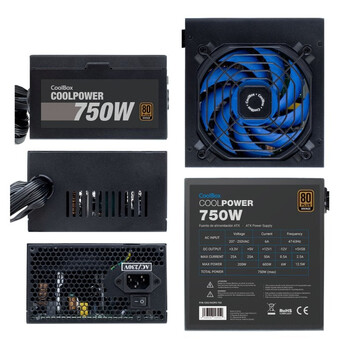 Fuente Alimentación Coolbox CoolPower Fuente De Alimentación 750W Eficiencia 88% 80 Plus Bronze