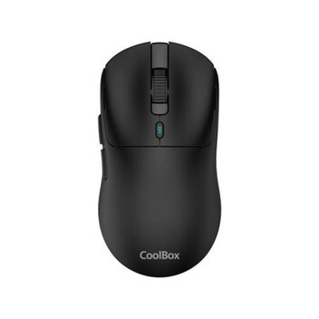 Ratón CoolBox W03 Inalámbrico RF BT USB-C 10000DPI Negro Ultraligero 7 Botones