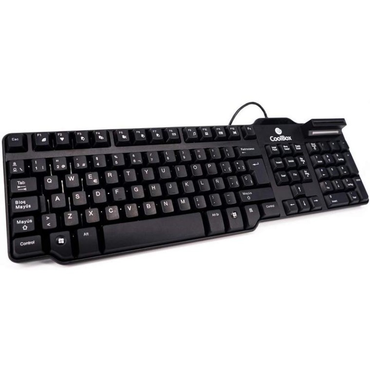 CoolBox COO-TEC02DNI Teclado con Lector de DNIe