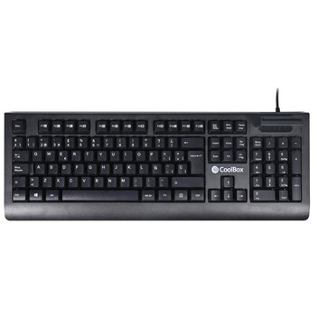 CoolBox COO-TEC04DNI Teclado USB con Lector de Tarjetas Inteligentes Negro CoolBox COO-TEC04DNI Teclado USB con Lector de Tarjetas Inteligentes Negro