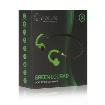 NGS Cougar Auriculares Deportivos Verde
