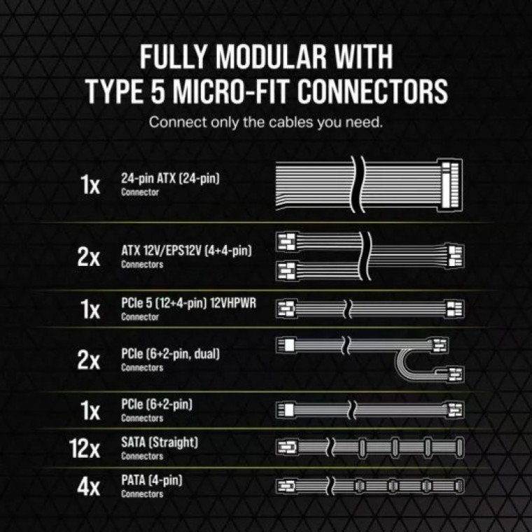 Corsair RM850x SHIFT 850W 80 Plus Gold Modular