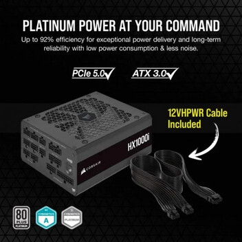 Corsair HXi Series HX1000i 1000W 80 Plus Platinum Modular Corsair HXi Series HX1000i 1000W 80 Plus Platinum Modular