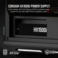 Corsair HXi Series HX1500i 1500W 80 Plus Platinum Modular Corsair HXi Series HX1500i 1500W 80 Plus Platinum Modular
