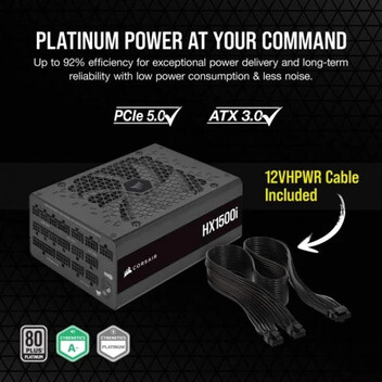 Corsair HXi Series HX1500i 1500W 80 Plus Platinum Modular Corsair HXi Series HX1500i 1500W 80 Plus Platinum Modular