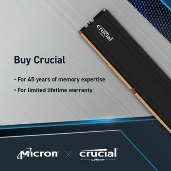 Memoria RAM Crucial Pro DDR5 5600MHz 24GB CL46 Memoria RAM Crucial Pro DDR5 5600MHz 24GB CL46