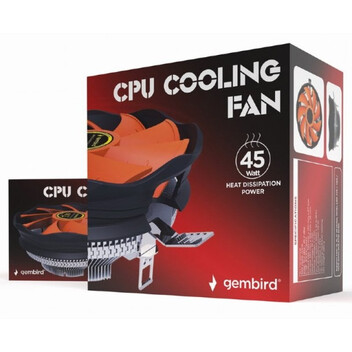 Gembird CPU-HURACAN-X30 Ventilador de Refrigeración de CPU 12cm 45W 4 Pines Gembird CPU-HURACAN-X30 Ventilador de Refrigeración de CPU 12cm 45W 4 Pines