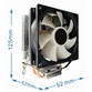 Gembird CPU-HURACAN-X60 Ventilador de Refrigeración de CPU 9cm 95W 4 pines Gembird CPU-HURACAN-X60 Ventilador de Refrigeración de CPU 9cm 95W 4 pines