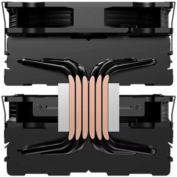 Hiditec C40 Pro Ventilador CPU Doble Torre TDP 290W 6 Pipes 140mm Negro Hiditec C40 Pro Ventilador CPU Doble Torre TDP 290W 6 Pipes 140mm Negro