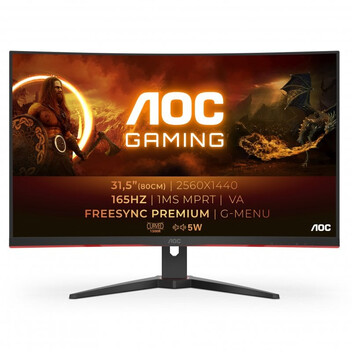 AOC CQ32G2SE 31.5" LED QuadHD 165Hz FreeSync Premium Curva AOC CQ32G2SE 31.5" LED QuadHD 165Hz FreeSync Premium Curva