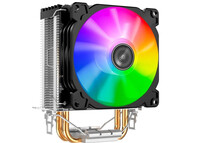 Ventilador CPU Enfriador Jonsbo CR-1200 9,2cm Negro, LED RGB Multicolor, 2 Heatpipes, Compatible Int