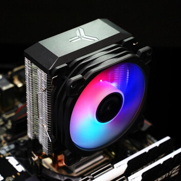 Ventilador CPU Disipador CPU Jonsbo CR-1200E 92mm 2000RPM LED RGB Multi Socket Intel AMD Negro