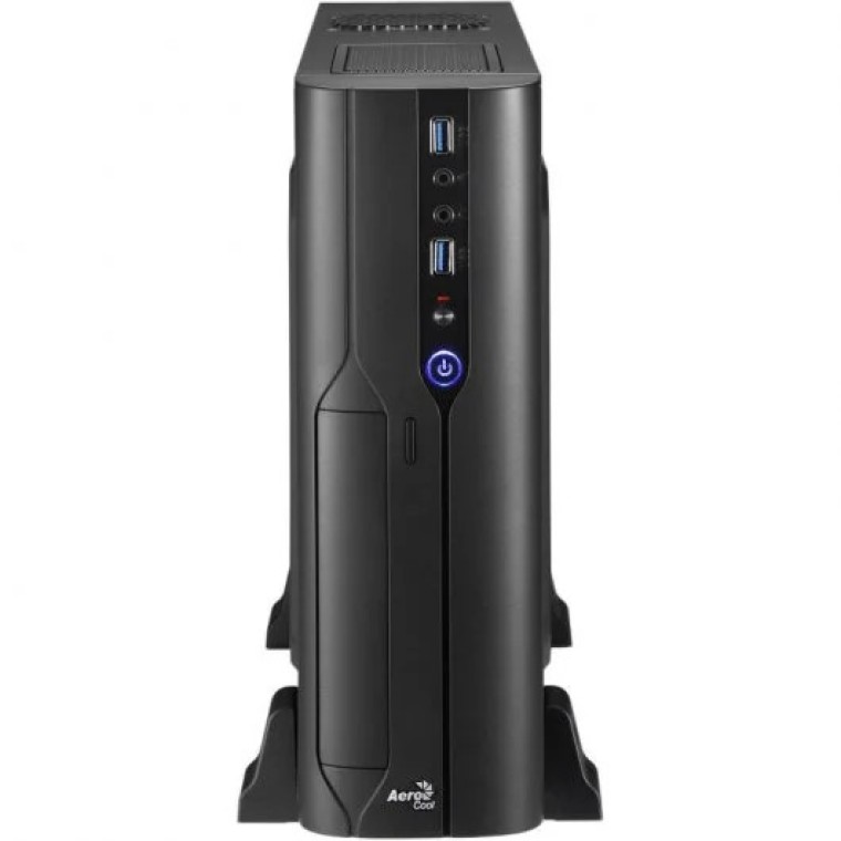 Aerocool CS-101 Slim MicroATX USB 3.2 Negra