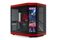 Torre PC Hyte Y70 Touch Infinite Mid Tower EATX con Pantalla Doble Cristal Templado USB-C Roja