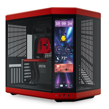 Torre PC Hyte Y70 Touch Infinite Mid Tower EATX con Pantalla Doble Cristal Templado USB-C Roja Torre PC Hyte Y70 Touch Infinite Mid Tower EATX con Pantalla Doble Cristal Templado USB-C Roja