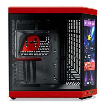 Torre PC Hyte Y70 Touch Infinite Mid Tower EATX con Pantalla Doble Cristal Templado USB-C Roja Torre PC Hyte Y70 Touch Infinite Mid Tower EATX con Pantalla Doble Cristal Templado USB-C Roja
